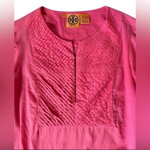 Tory Burch Pink classic boho chic tunic top